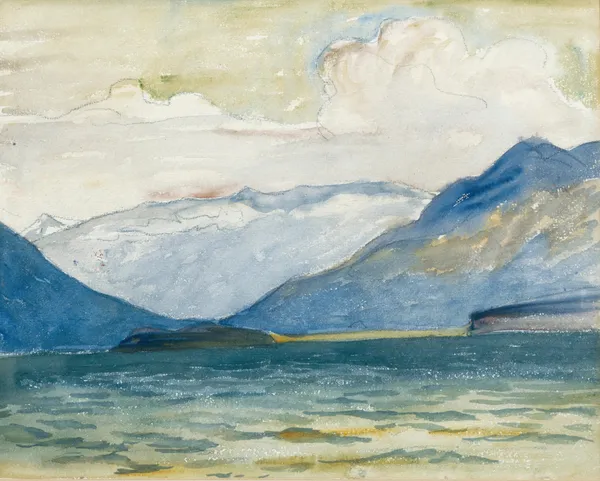 View From Plaun Da Lej Towards Chasté Peninsula av Giovanni Giacometti