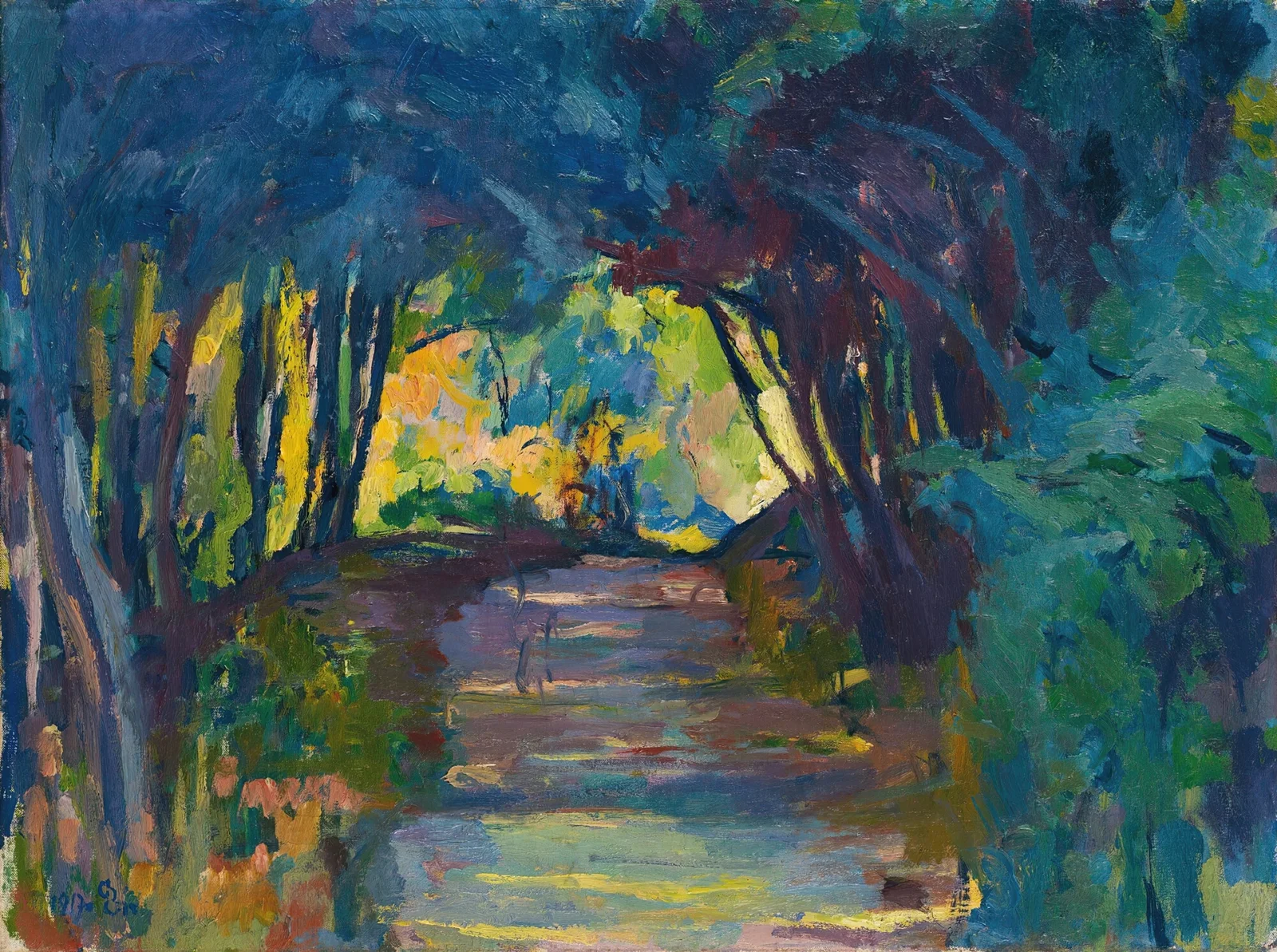 Waldweg av Giovanni Giacometti