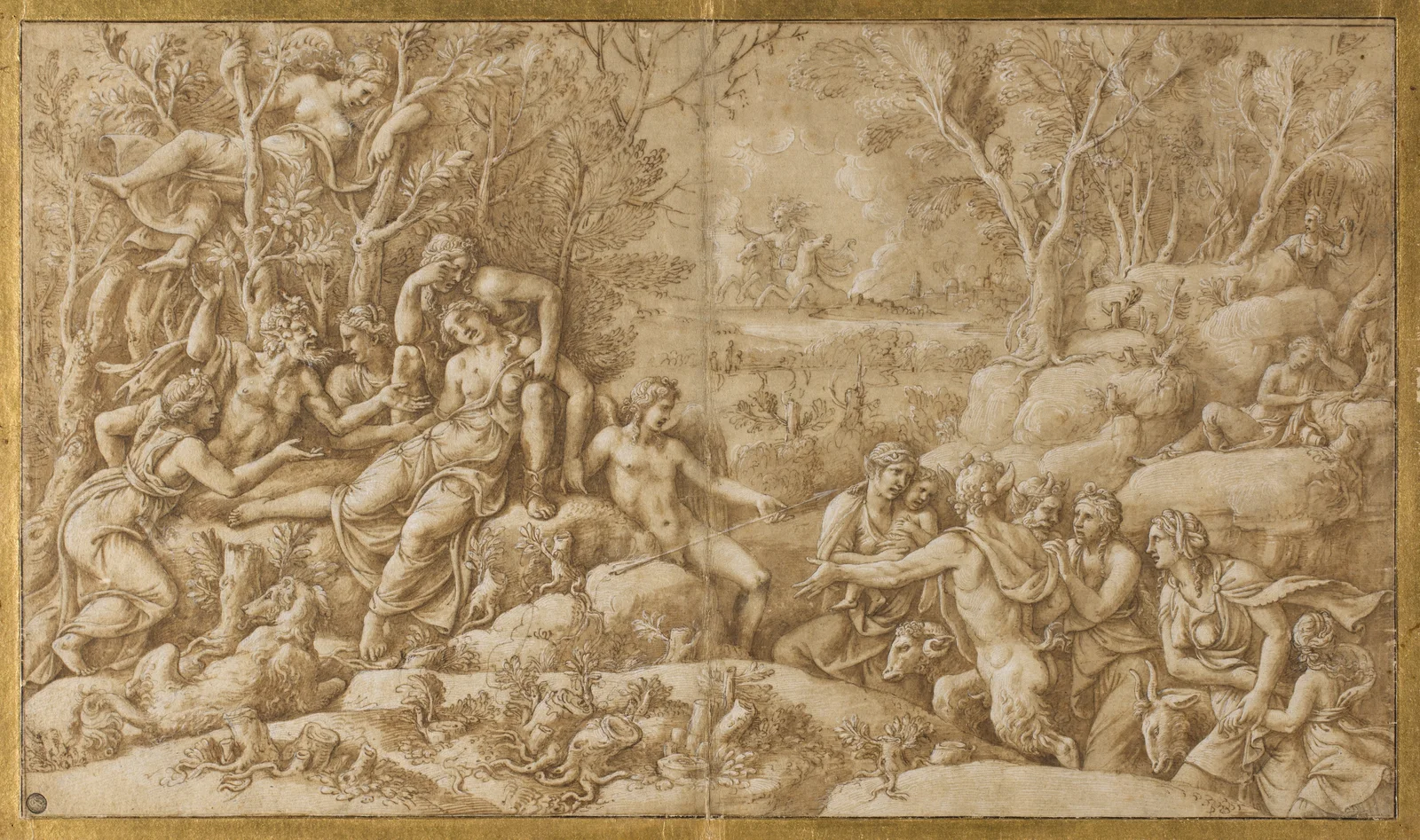 Cephalus Grieves for Procris av Giulio Romano