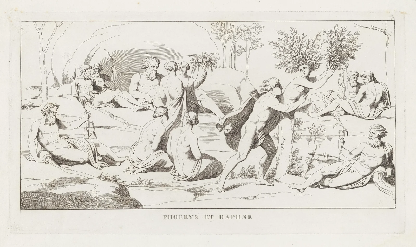 Phoebus et Daphne av Giulio Romano