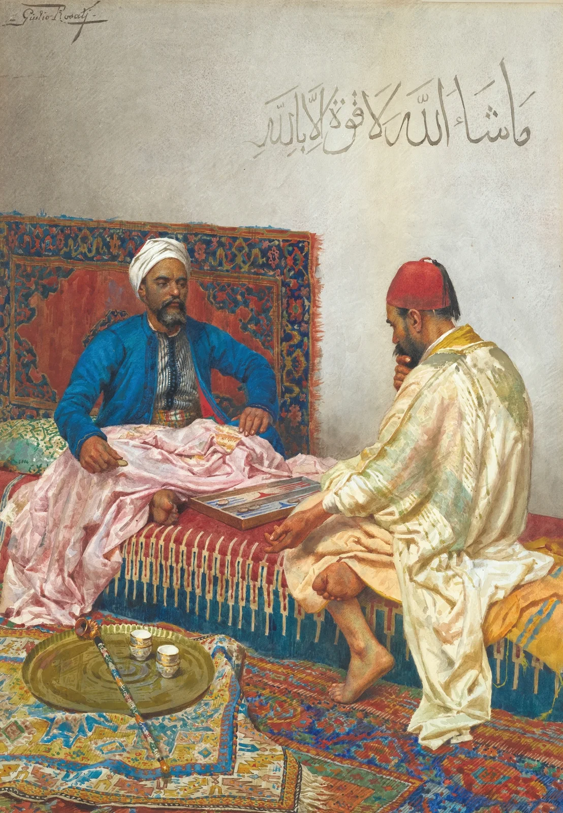 The Backgammon Players av Giulio Rosati