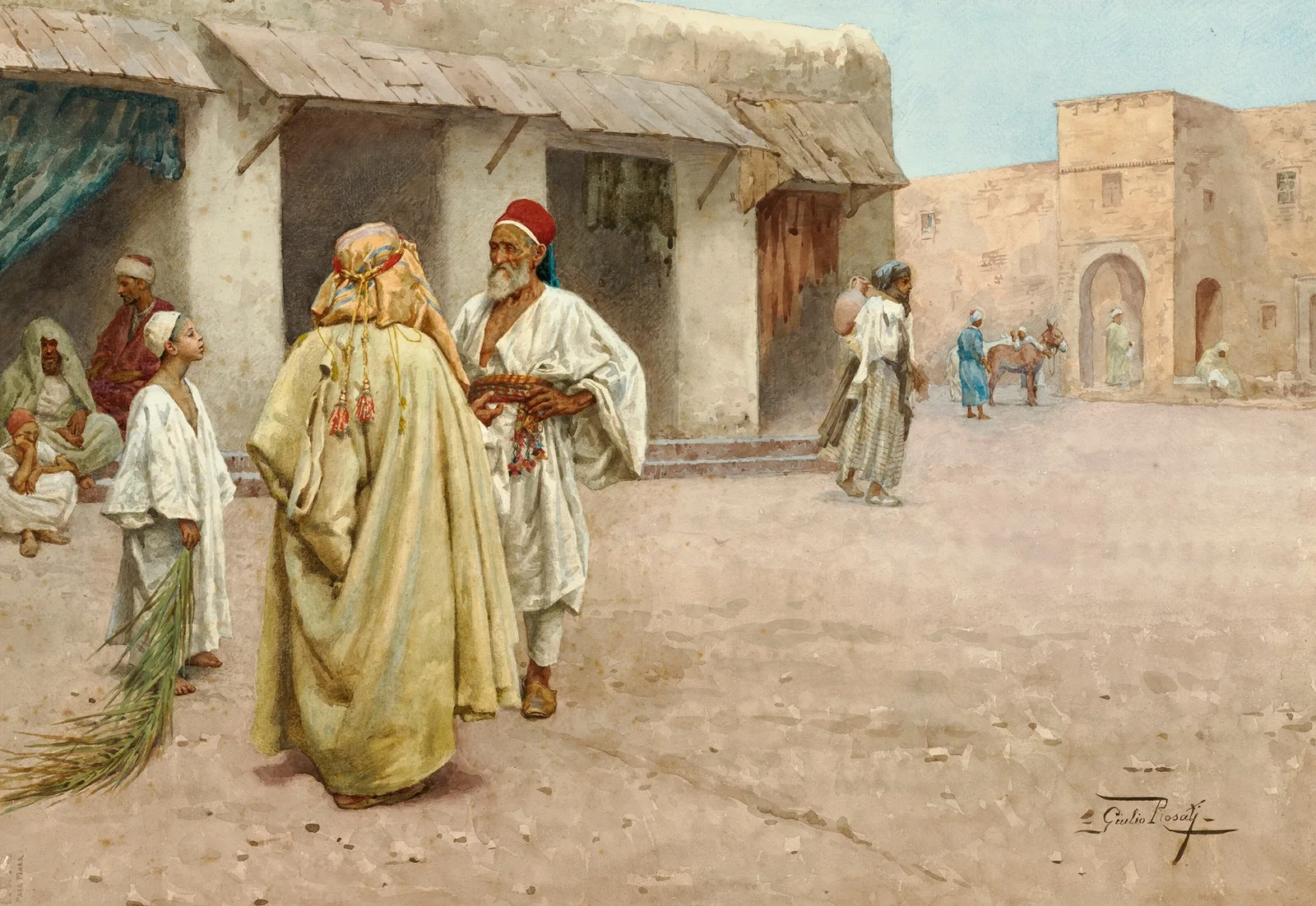 The Market Square av Giulio Rosati