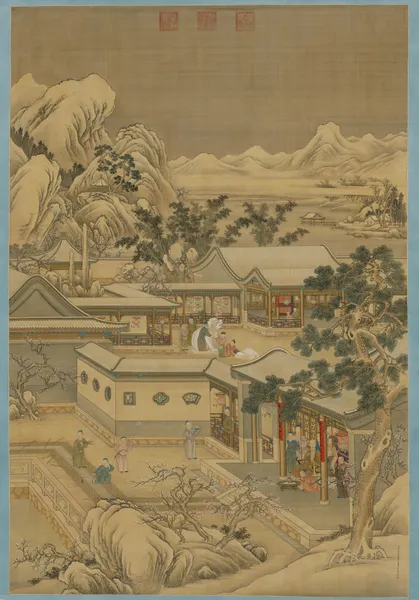 Emperor Qianlong Enjoys New Year’s Pleasures (18th century) av Giuseppe Castiglione