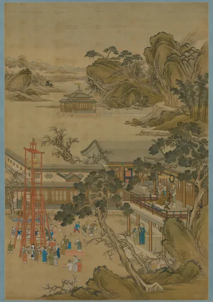 Emperor Qianlong’s Lantern Festival (18th century) av Giuseppe Castiglione
