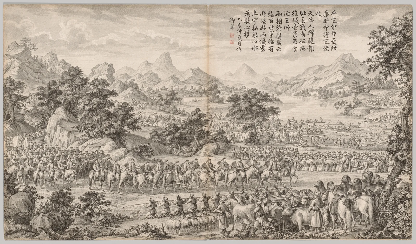 Receiving Surrender from the Eli av Giuseppe Castiglione