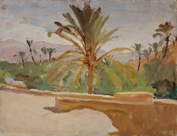 Biskra (Oasis with Palm Trees), 1909 – nr 2 av Jan Ciągliński
