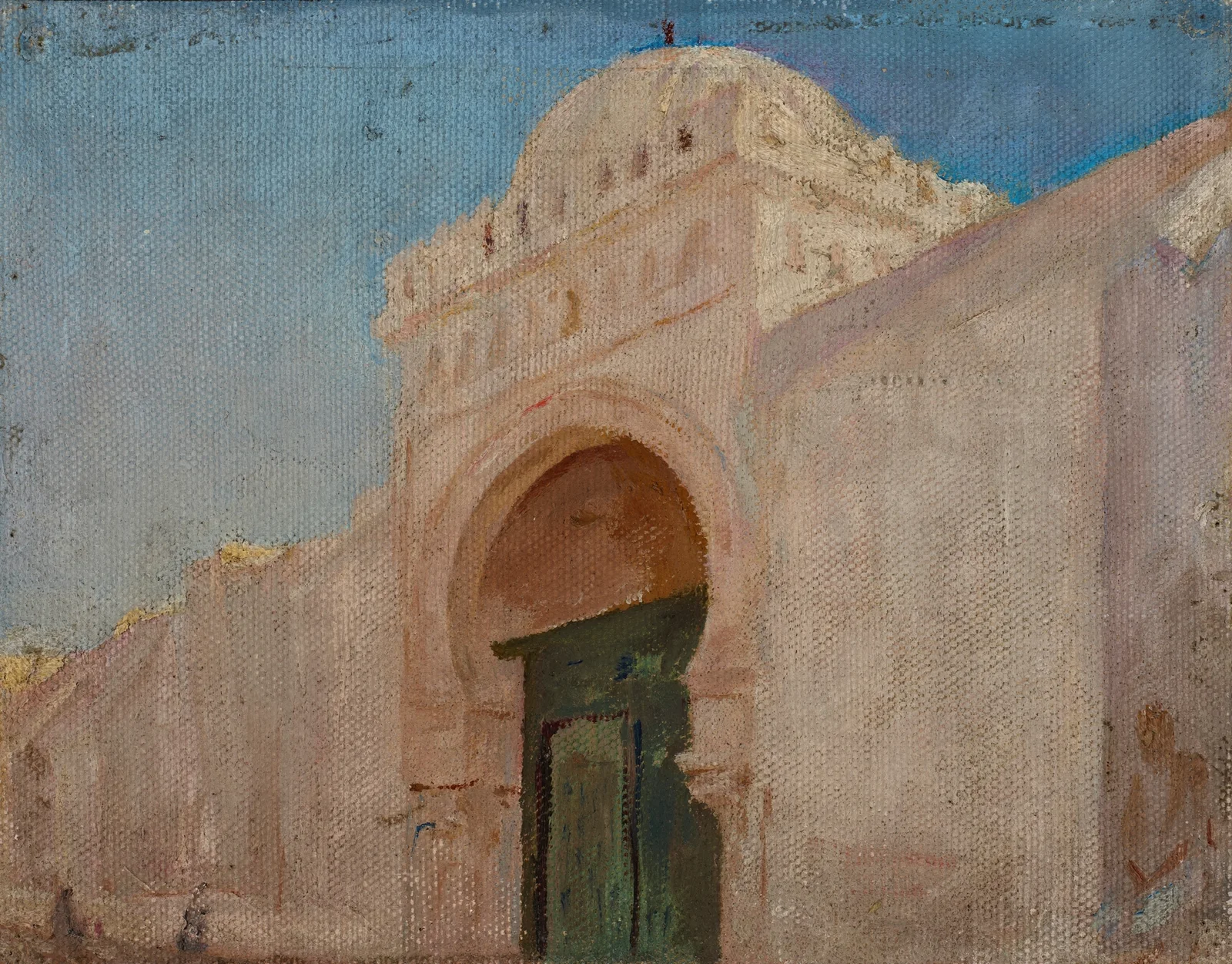 Kairouan (Entrance to the Mosque of the Barber), 1911 – nr 1 av Jan Ciągliński