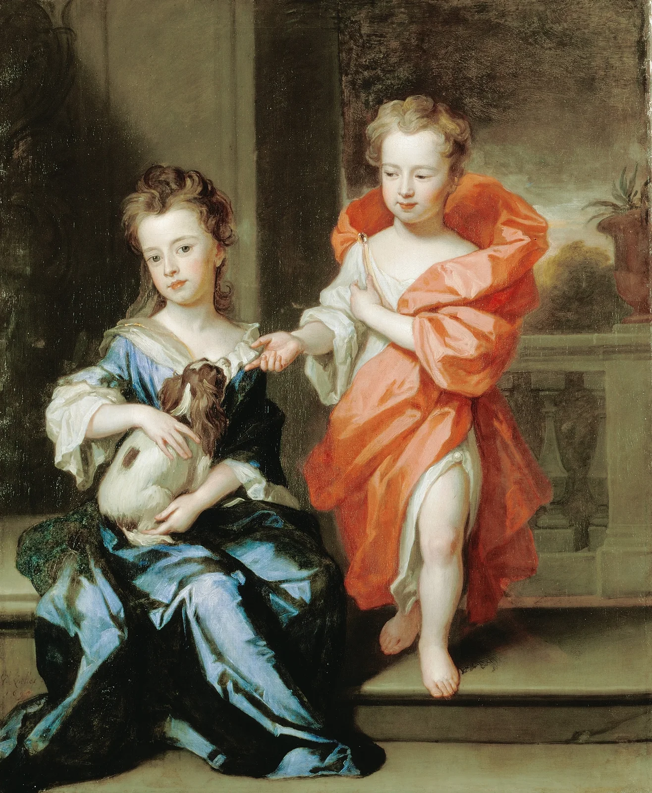 The Howard Children av Sir Godfrey Kneller