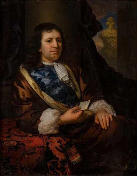 Portret van Johan de Bruin (1678-1746 av Godfried Schalcken