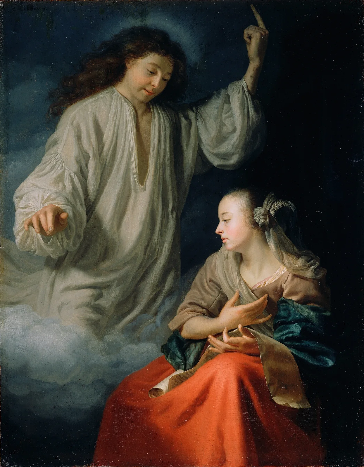 The Annunciation av Godfried Schalcken