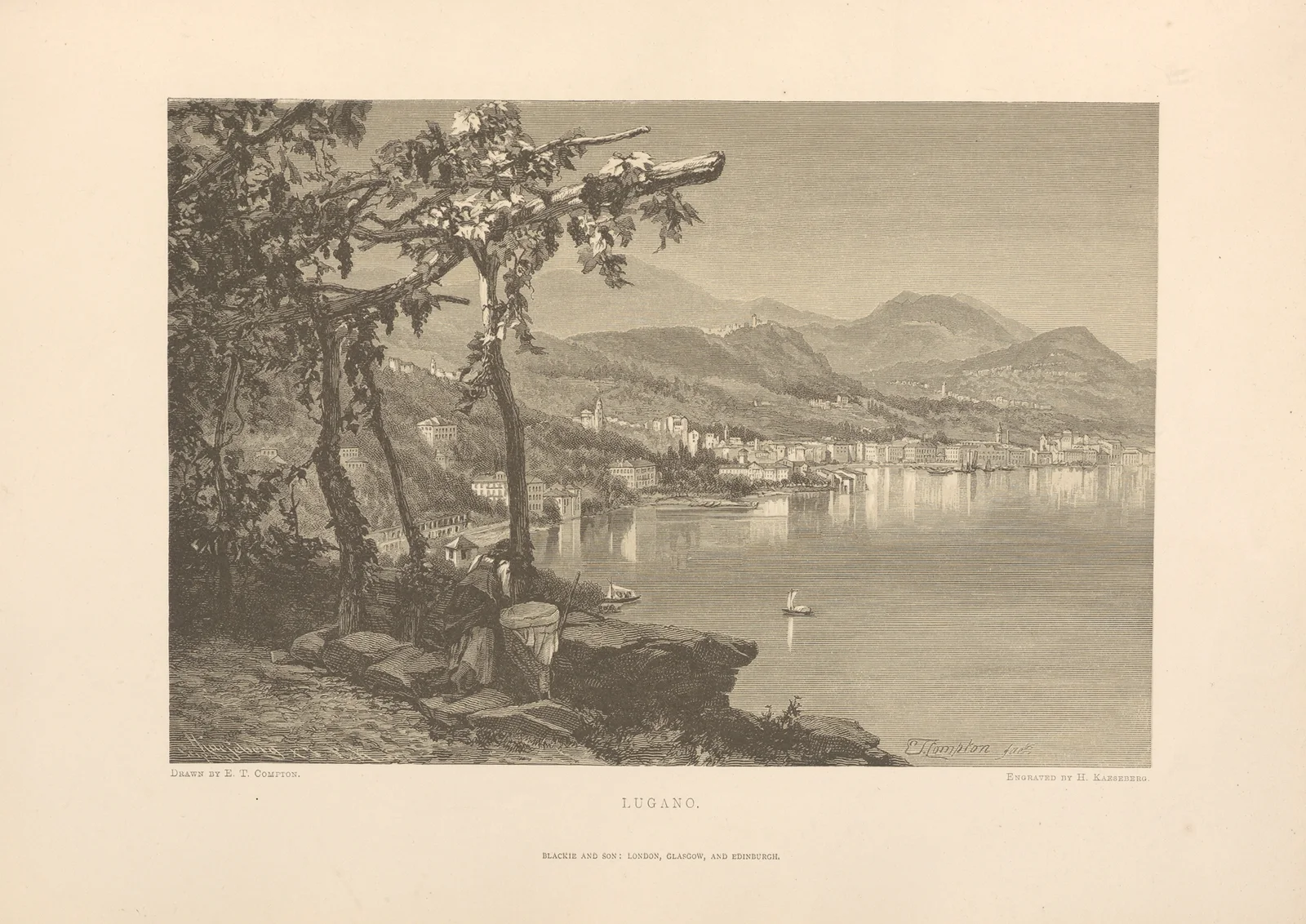 E. T. Compton – Lugano av Theodor Gsell Fels