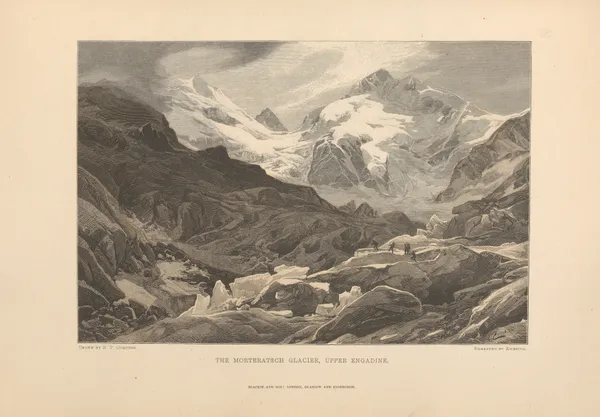 E. T. Compton – The Morteratsch Glacier, Upper Engadine av Theodor Gsell Fels