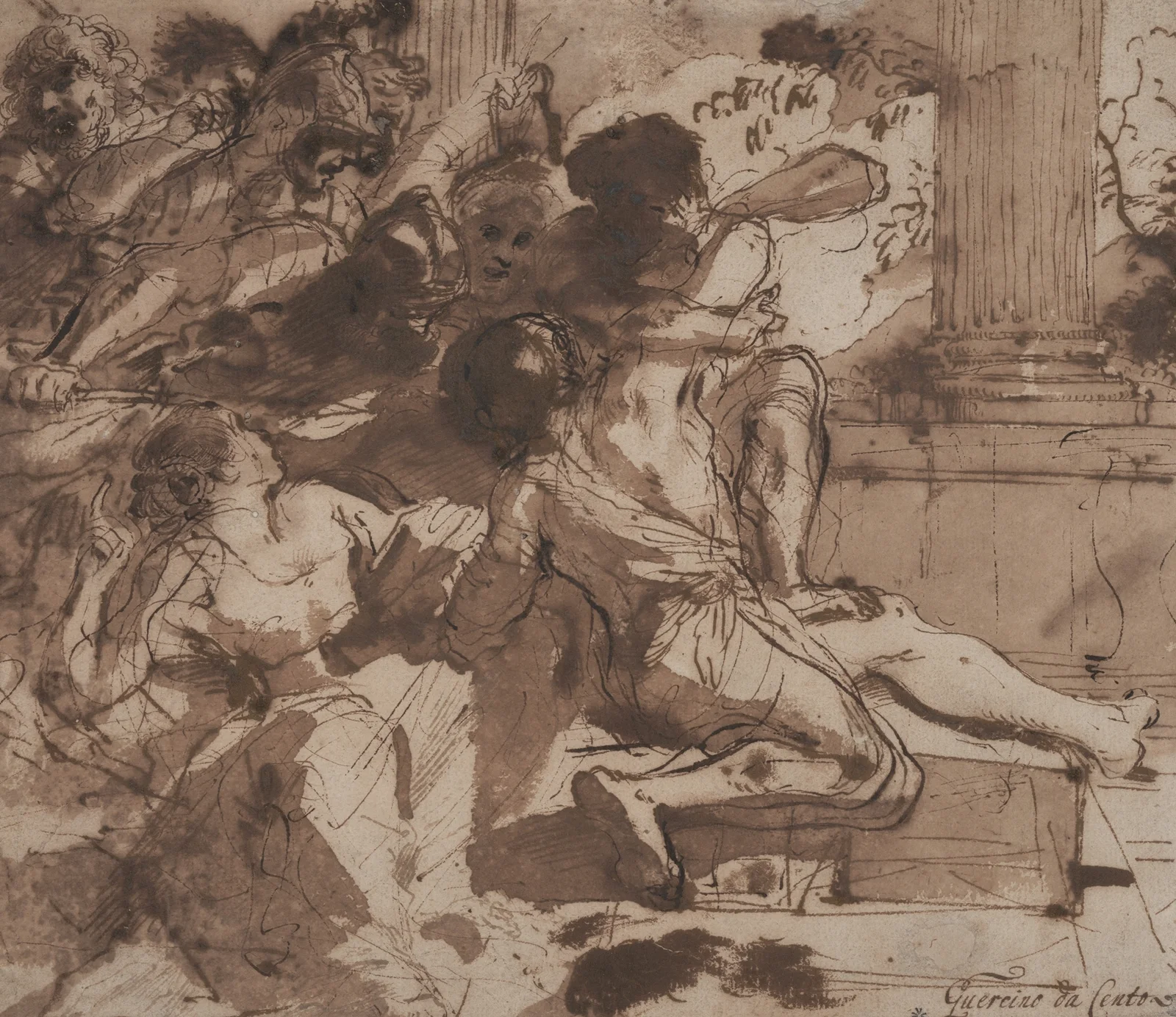 Samson Captured by the Philistines av Guercino