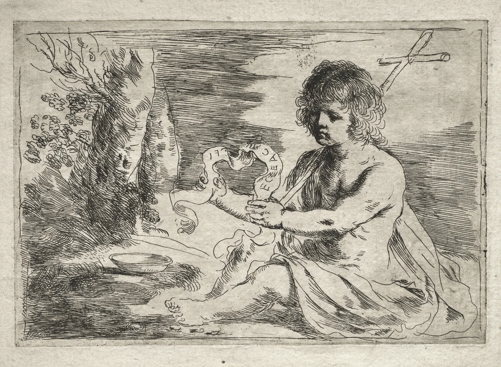 St. John the Baptist av Guercino