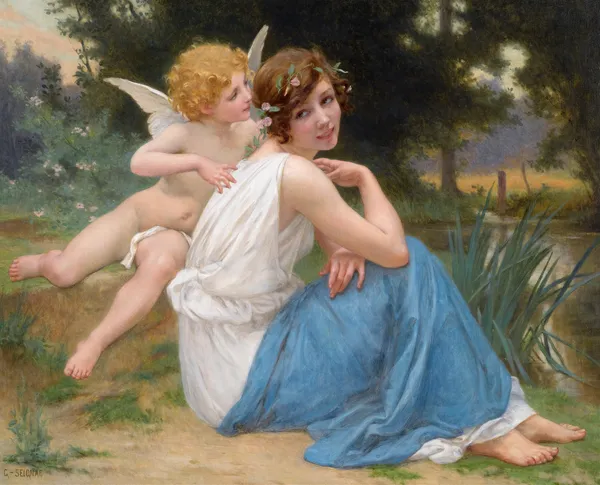 Cupid and Psyche av Guillaume Seignac
