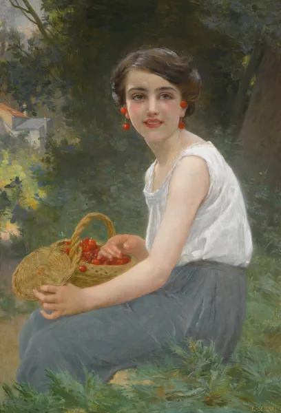 The cherry girl av Guillaume Seignac