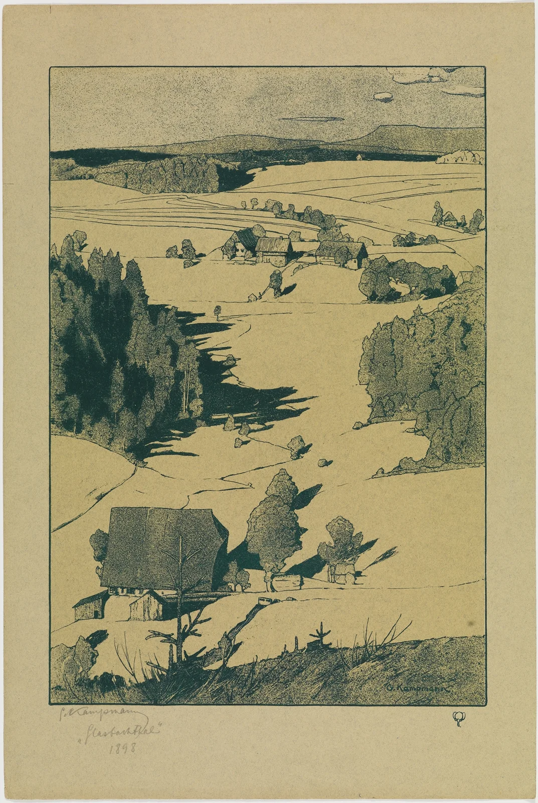 Glasbachthal av Gustav Kampmann