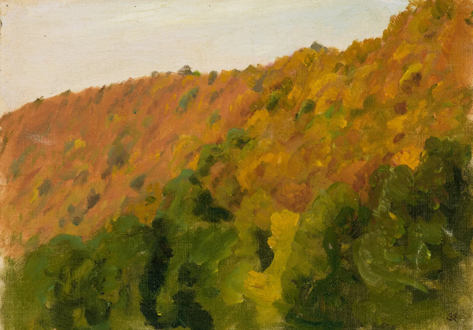 Herbstwald im Bärental av Gustav Kampmann