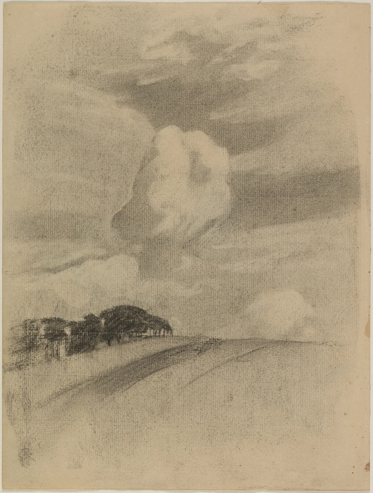 Landschaftsstudie av Gustav Kampmann