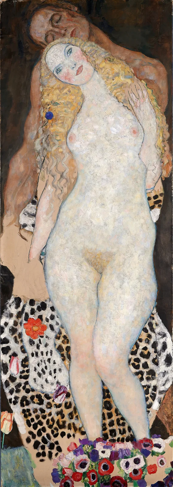 Adam And Eve av Gustav Klimt