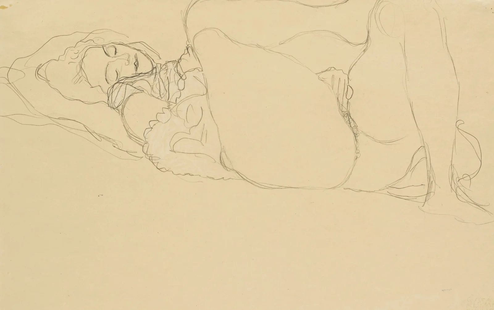 Akt (Nude) av Gustav Klimt