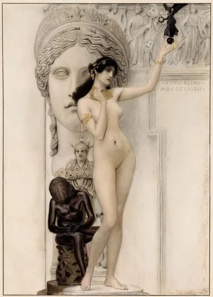 Allegory of Sculpture av Gustav Klimt