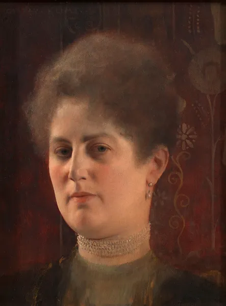Bildnis einer unbekannten Frau (Frau Heymann) av Gustav Klimt