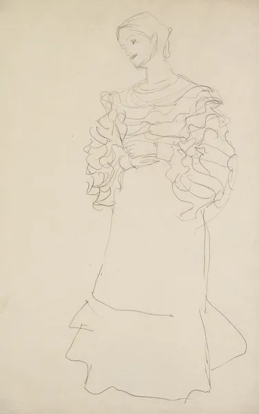 Bildnis Magda Mautner-Markhof Studie av Gustav Klimt