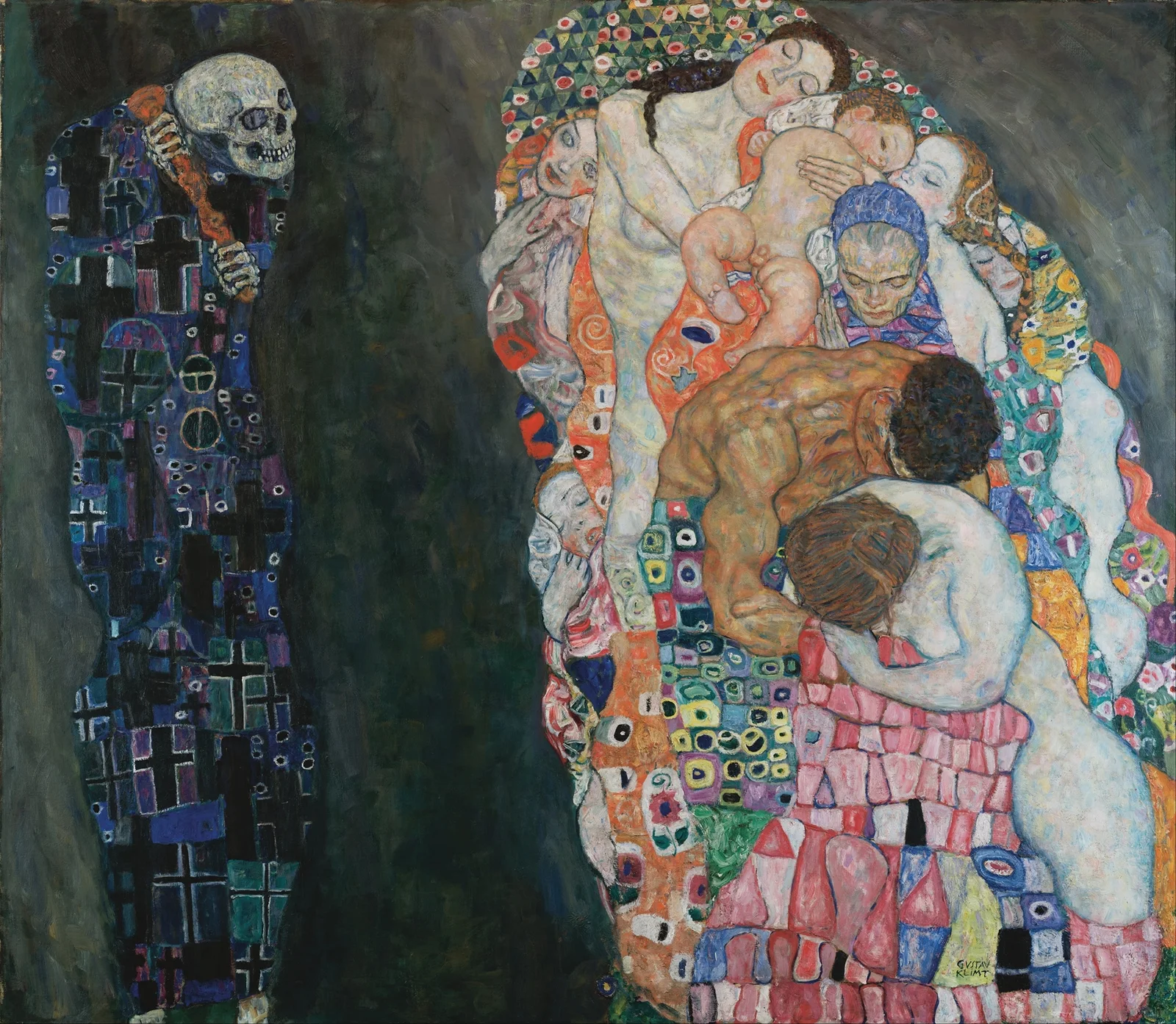 Death and Life av Gustav Klimt