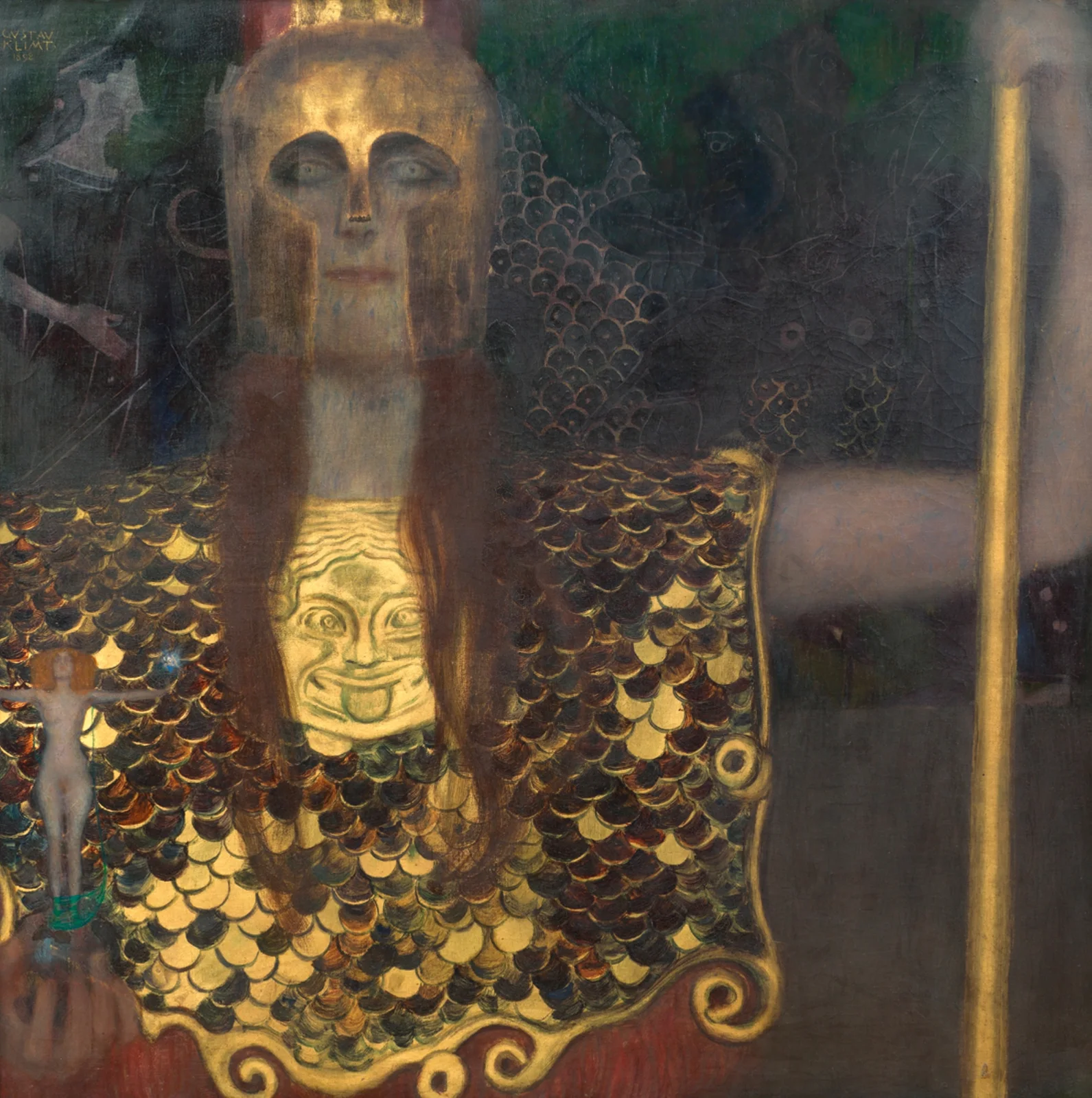Pallas Athene av Gustav Klimt