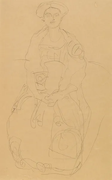 Portrait of Eugenia (Mäda) Primavesi, 1912 av Gustav Klimt