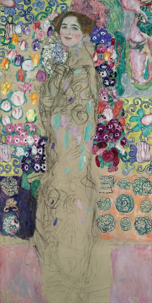 Posthumous Portrait of Ria Munk III av Gustav Klimt