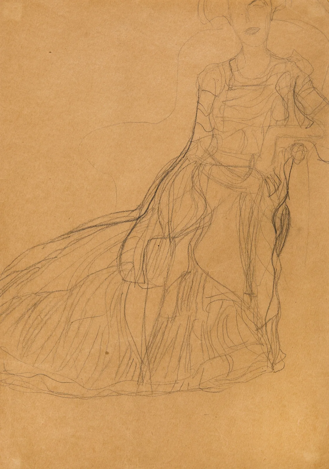 Seated Lady (Adele Bloch-Bauer) av Gustav Klimt