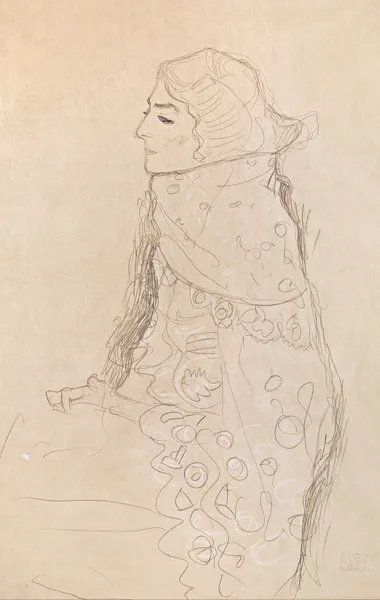 Seated Woman av Gustav Klimt