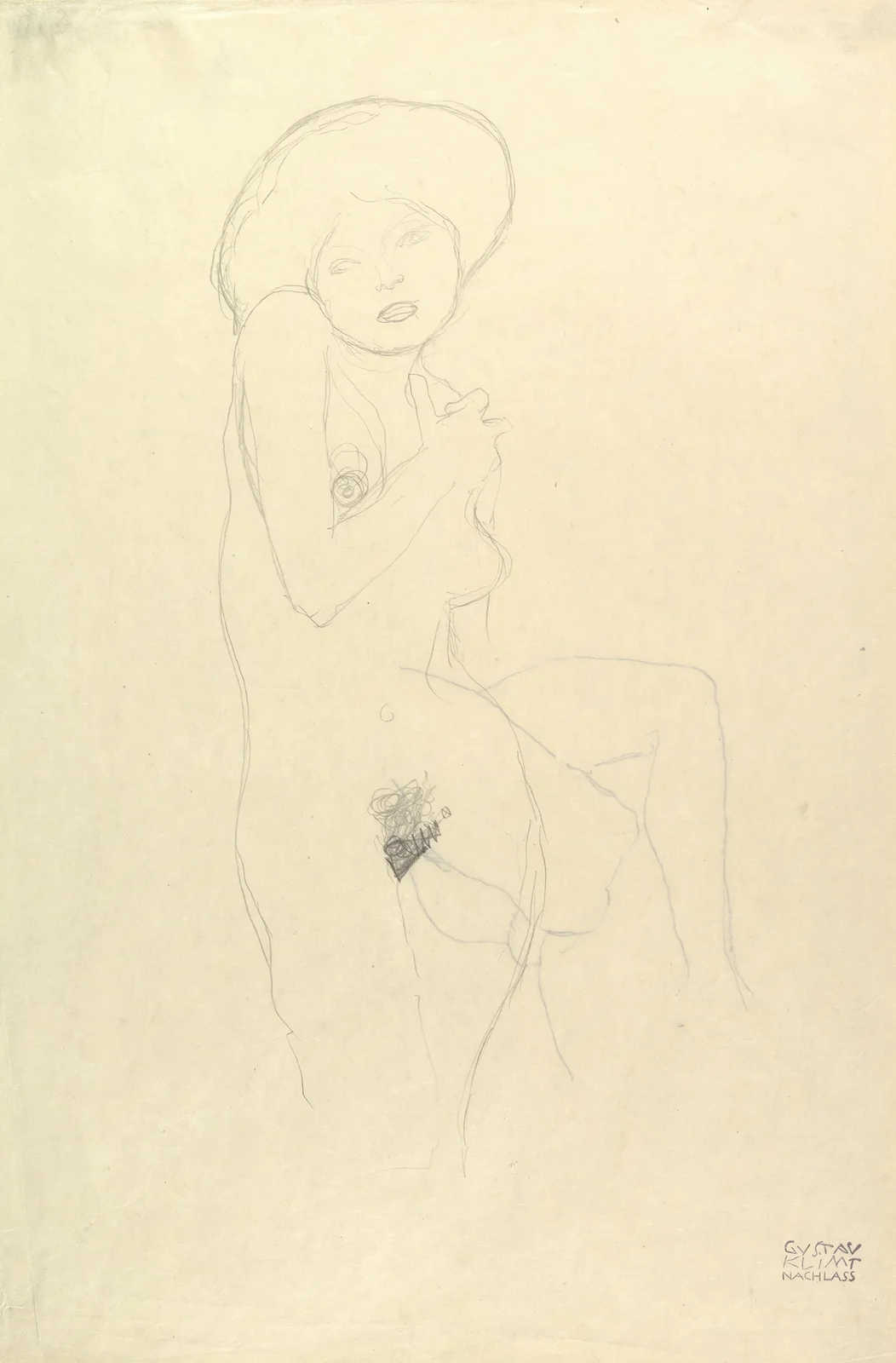 Standing Nude av Gustav Klimt