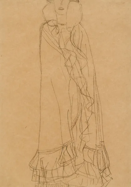 Study for Portrait I of Adele Bloch-Bauer, 1903 – nr 2 av Gustav Klimt