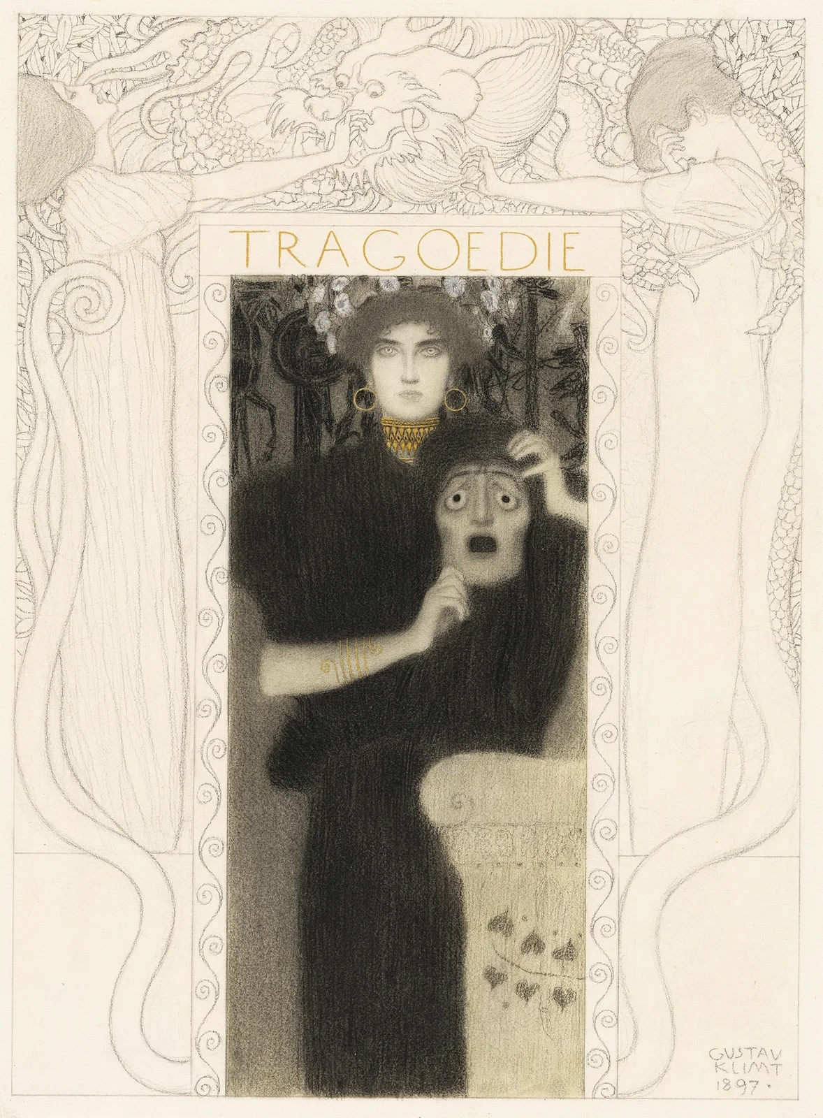 Tragödie av Gustav Klimt