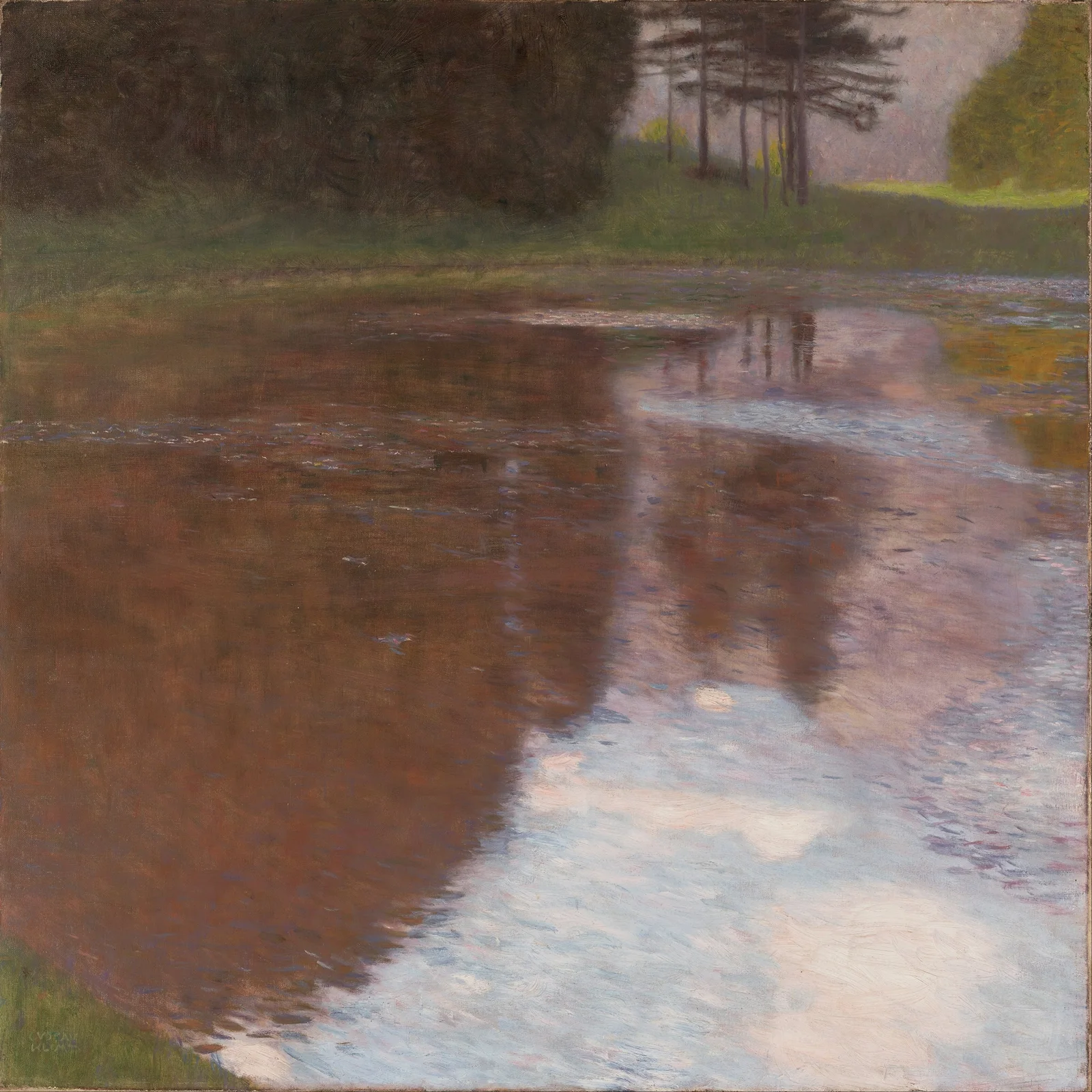 Tranquil Pond (Egelsee near Golling, Salzburg) av Gustav Klimt