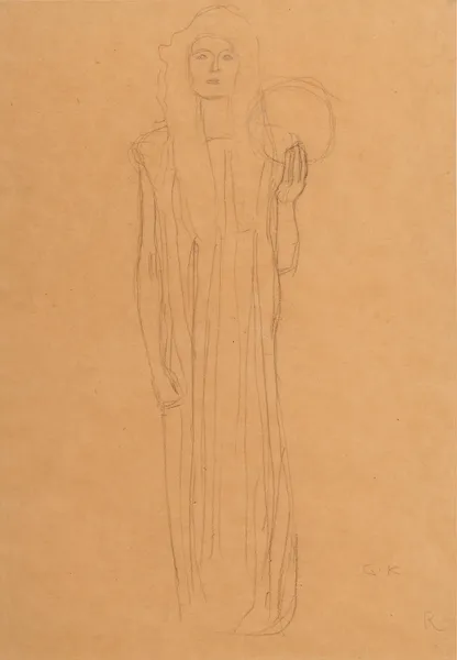 Viktoria von vorne (Viktoria from the Front) av Gustav Klimt