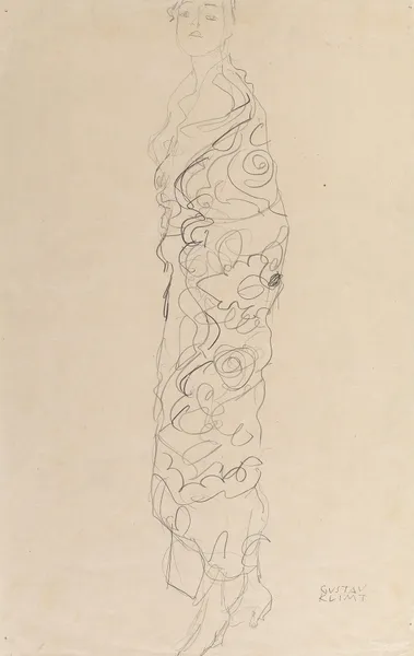 Woman in Kimono av Gustav Klimt