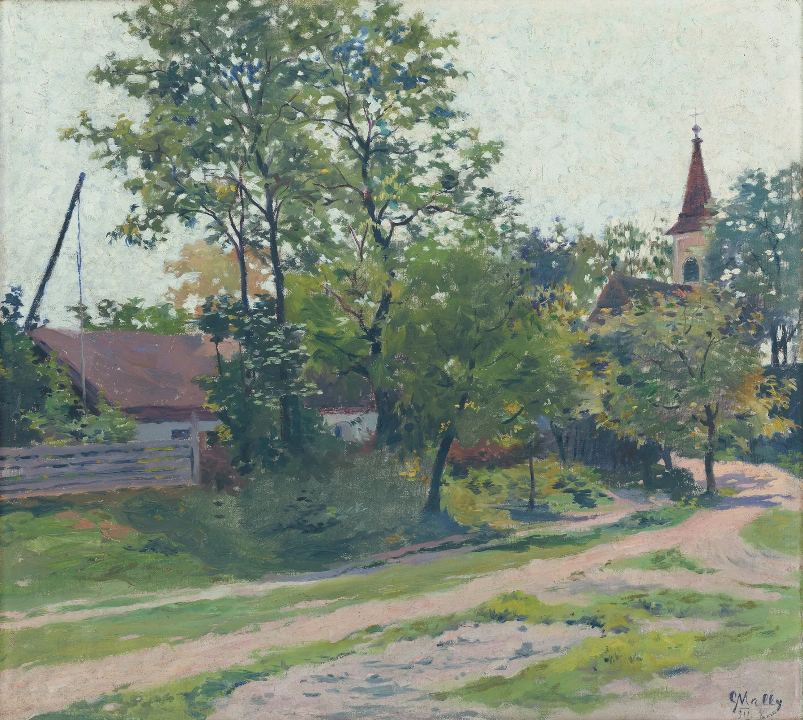 Landscape from Petržalka av Gustáv Mallý