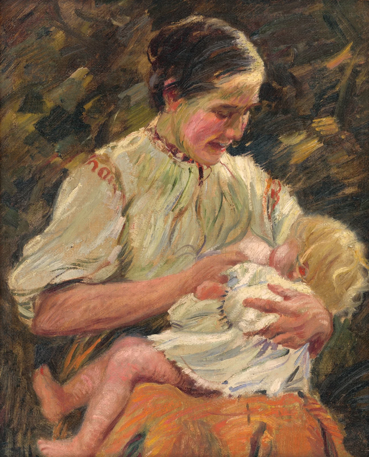 Mother Nursing av Gustáv Mallý