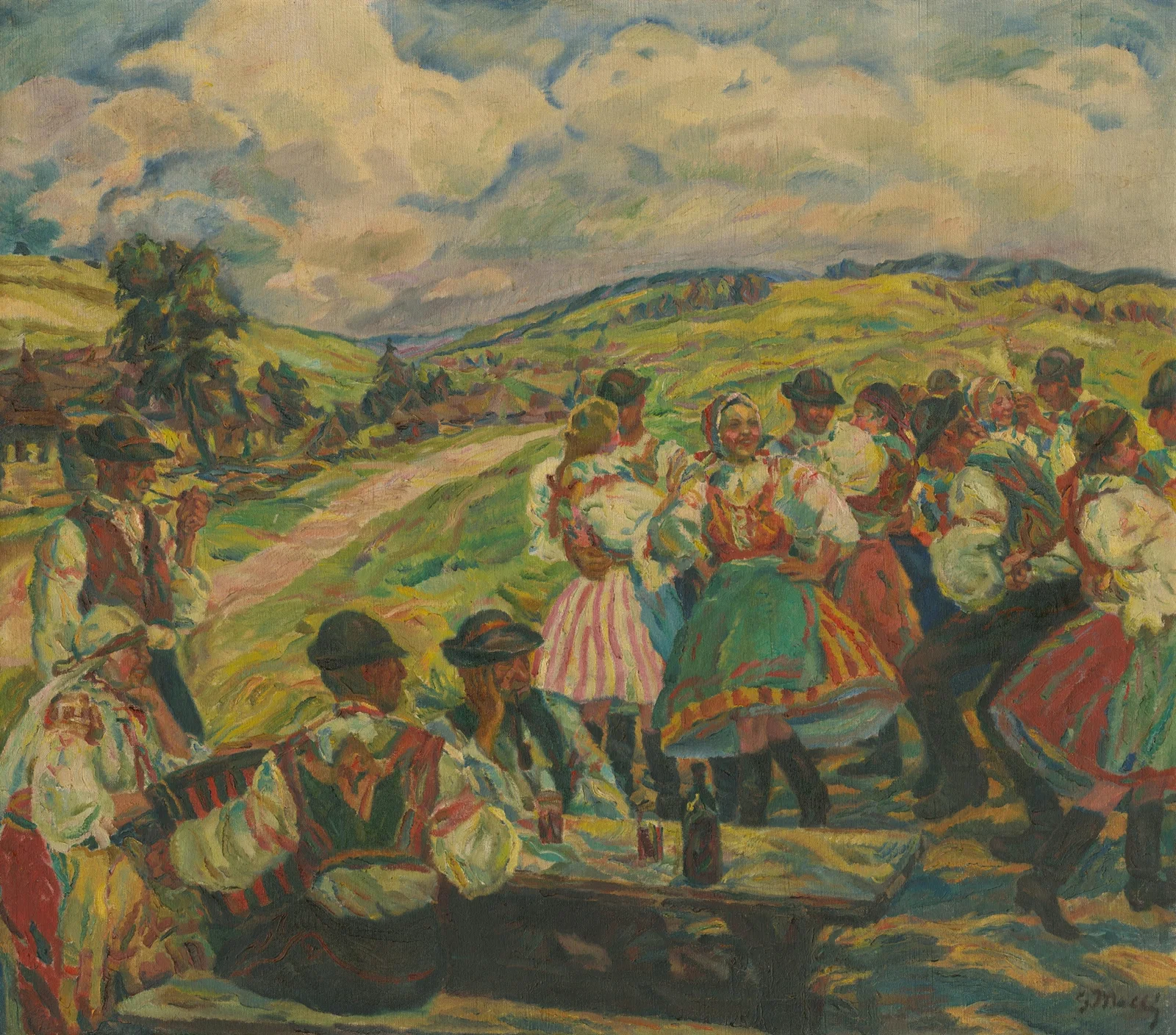 Village Dance av Gustáv Mallý