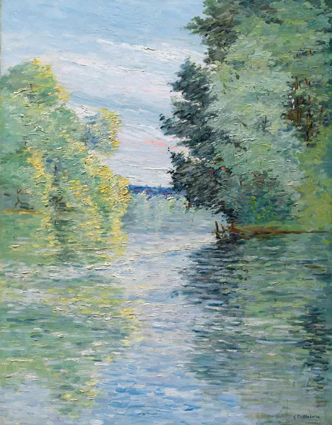 Le Petit bras de la Seine à Argenteuil av Gustave Caillebotte