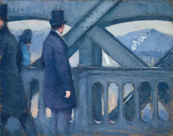 Le Pont de l’Europe av Gustave Caillebotte