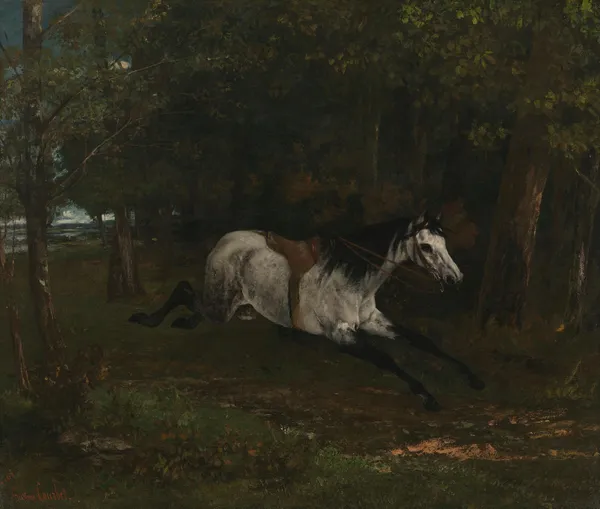 Durchgehendes Pferd av Gustave Courbet