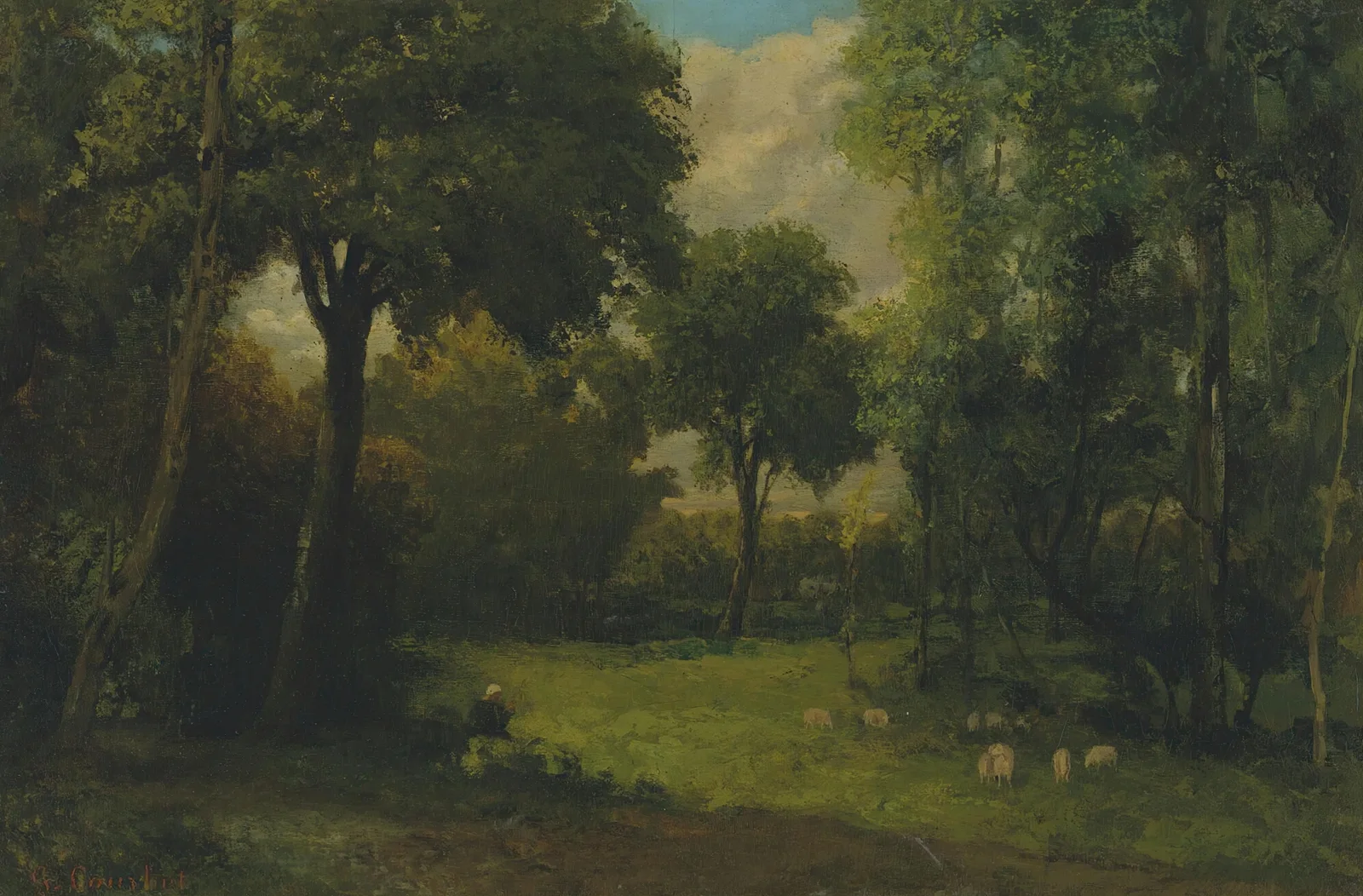 La Clairière – nr 1 av Gustave Courbet