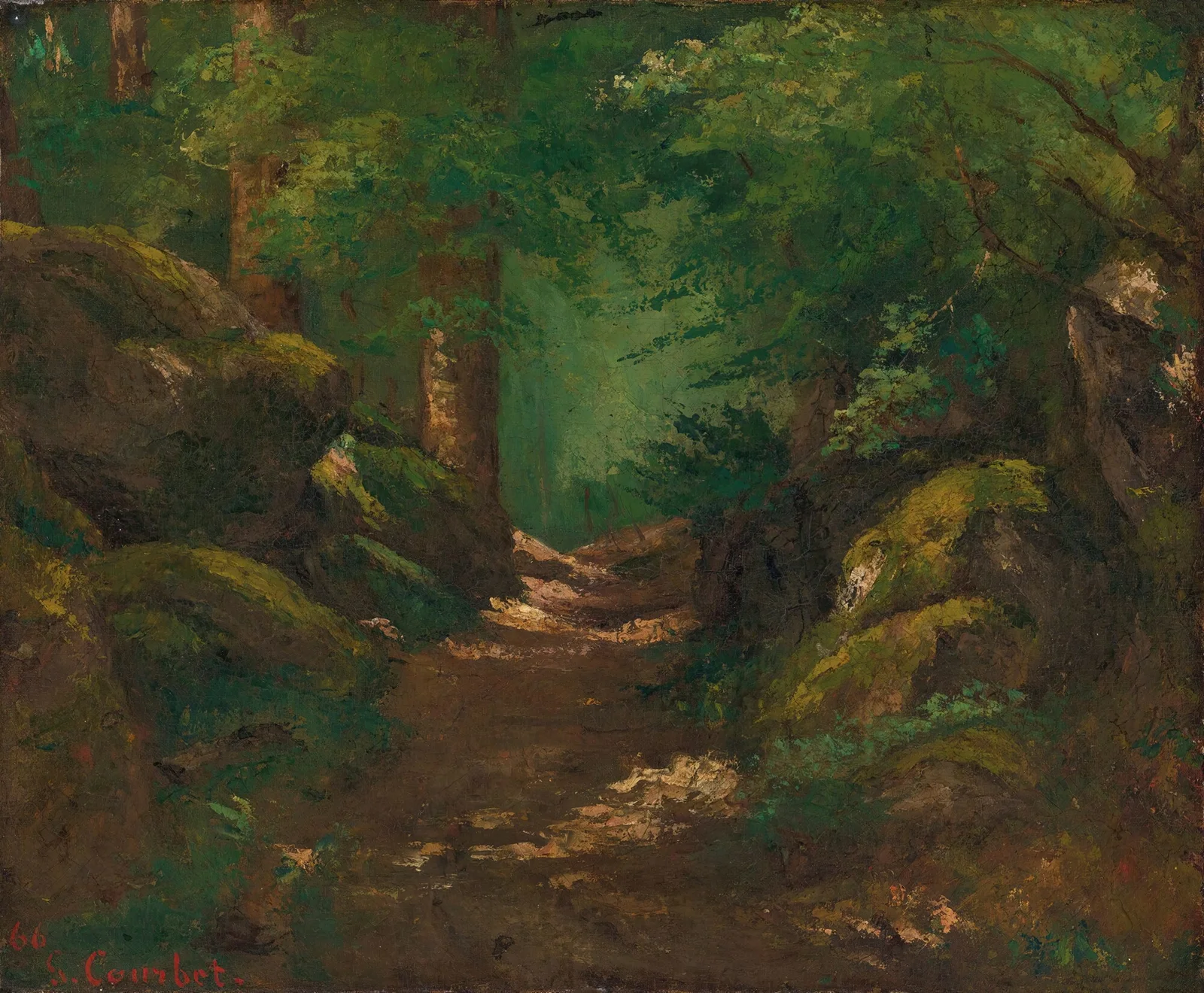 La Clairière av Gustave Courbet