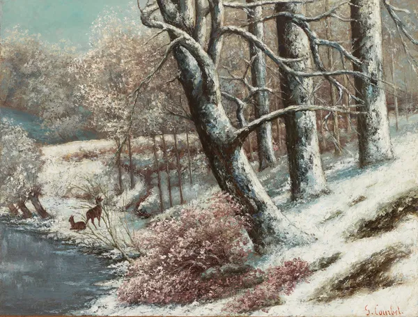 La forêt en hive av Gustave Courbet