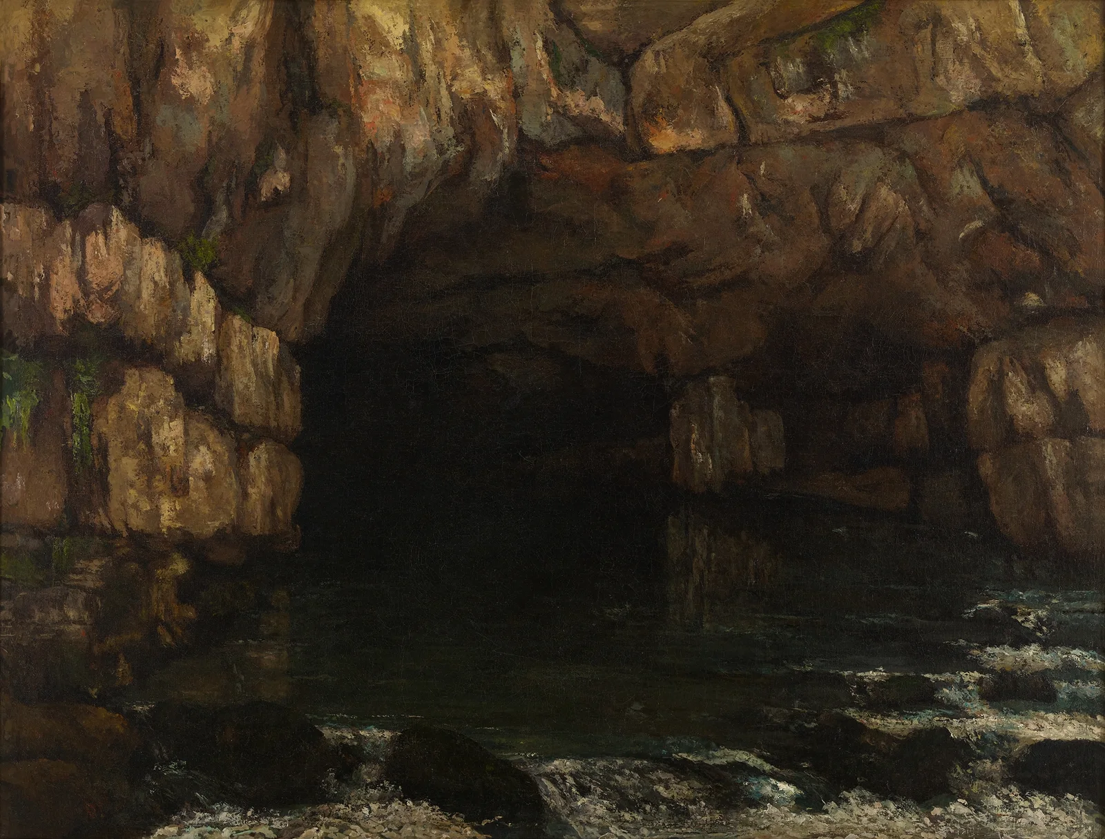 La source de la Loue (The Source of the Loue) av Gustave Courbet